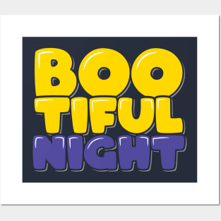 Funny Halloween Bootiful Night Posters and Art